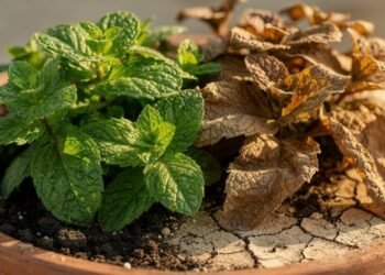 Hortelã secando do nada? Novo alerta expõe o erro silencioso que destrói a planta em dias
