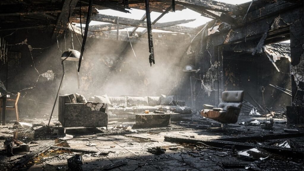 Enquanto todos dormiam, um esquilo danificava a fiação no sótão e dava início a incêndio devastador que deixou família sem casa em poucas horas