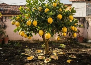 Técnica simples com casca de abacate melhora o solo do limoeiro e ajuda na formação de frutos maiores