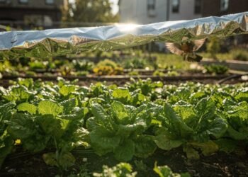 Como proteger frutas e hortaliças usando folhas refletoras e movimento estratégico