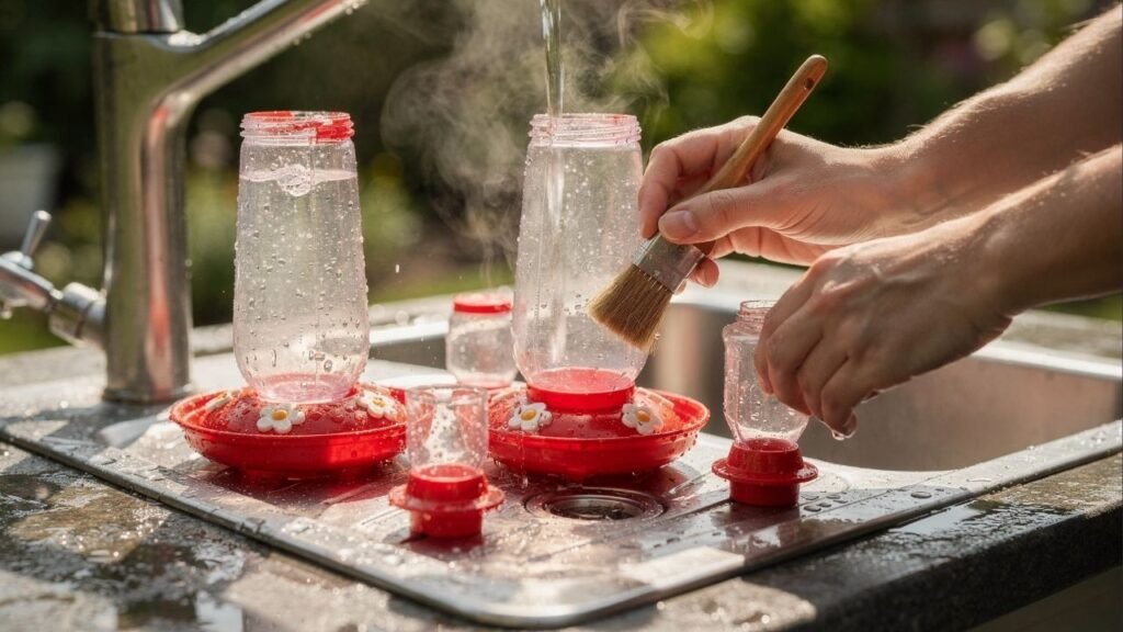 Receita simples de néctar caseiro para aumentar visitas de beija-flores e proteger a saúde das aves