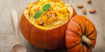 Risoto de abóbora com manteiga