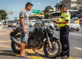Motoqueiros estão sendo flagrados e multados em até R$ 130 por pilotar de chinelo: a infração virou alvo prioritário da fiscalização