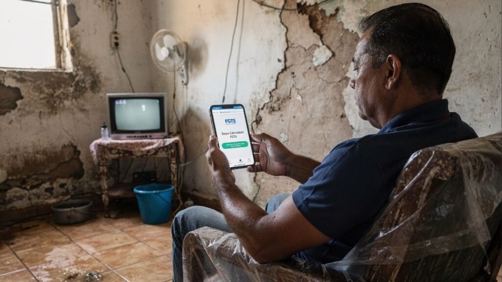 FGTS libera até R$ 6.220 por desastre natural e o pedido pode ser feito sem sair de casa mas há um detalhe que muita gente esquece