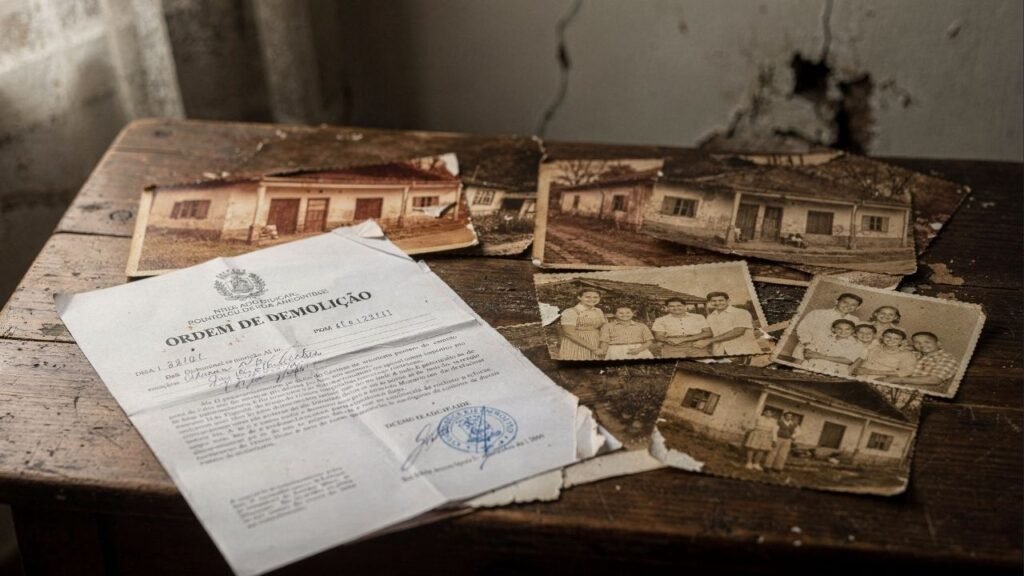Mesmo após 50 anos, família recebe ultimato para destruir a própria casa e o drama escancara uma falha ignorada por décadas
