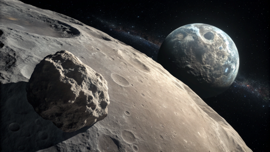 Asteroide do tamanho de um prédio pode atingir a Lua em 6 anos: impacto criaria clarão tão brilhante quanto Vênus