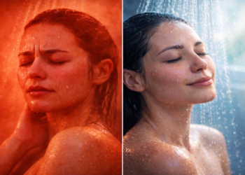 Água quente no chuveiro? Veja como esse costume causa efeito rebote e aumenta a oleosidade