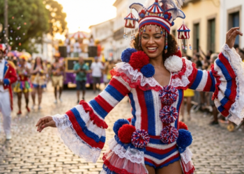 Tendências de carnaval 2026 resgatam o circo, o crochê e cores vibrantes cheias de personalidade