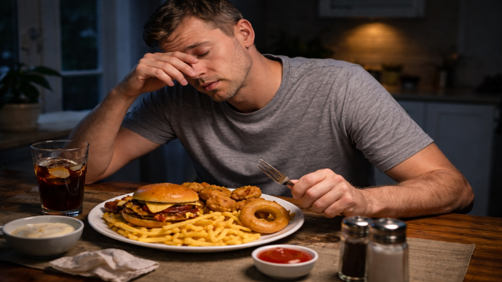 Você sabia que jantar tarde pode engordar e até atrapalhar seu sono? Veja como ajustar sua rotina