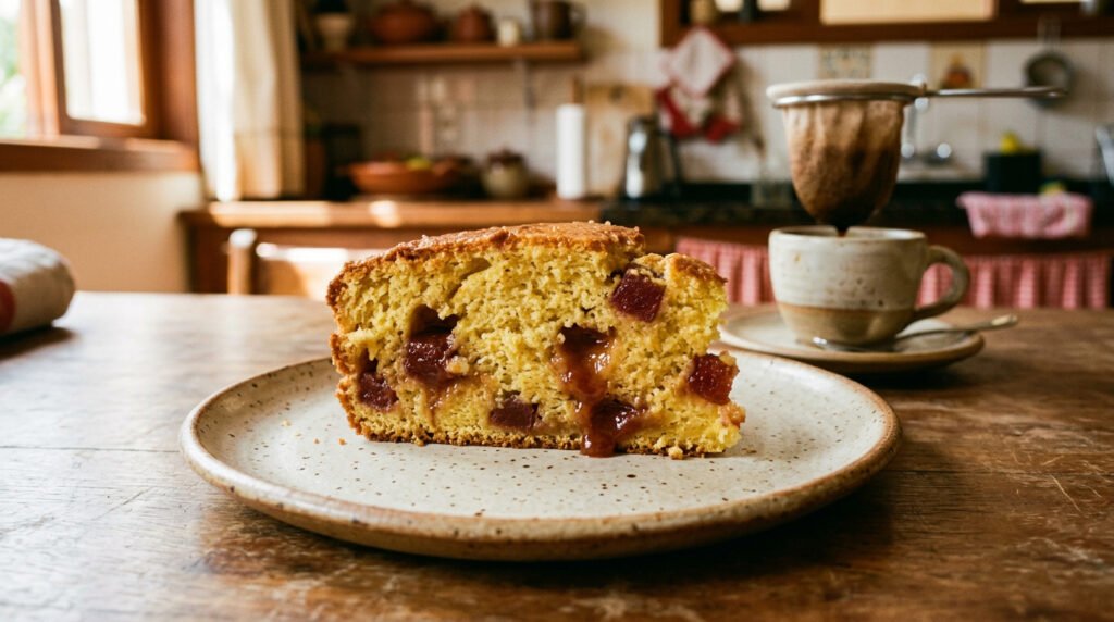 Bolo de fubá com goiabada: receita caseira simples que fica macia e perfuma a cozinha
