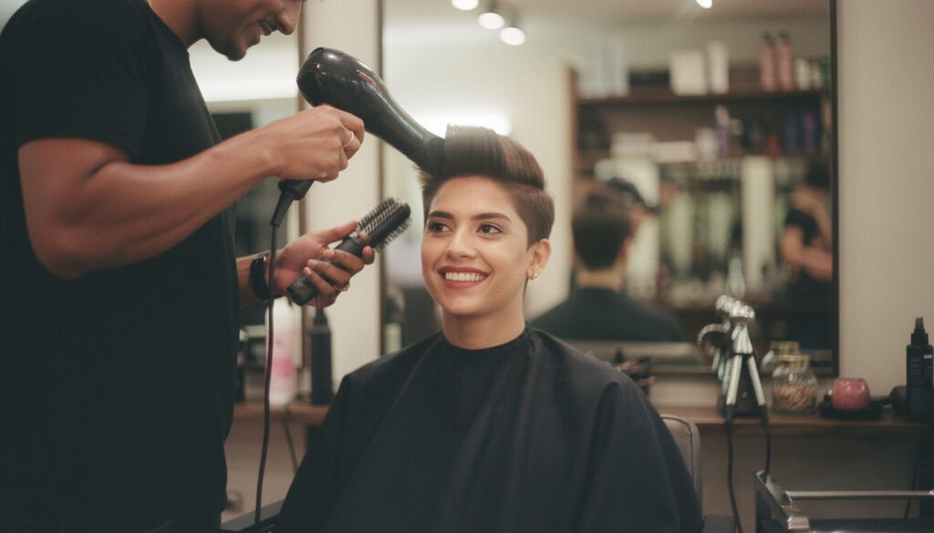 O corte pixie alongado é uma escolha estratégica no universo da estética capilar, especialmente para mulheres acima de 55 anos que desejam valorizar a beleza natural, melhorar o volume e realçar o contorno facial. Esse estilo moderno atua diretamente na saúde visual dos fios, criando densidade nas laterais, favorecendo a autoestima e proporcionando um visual rejuvenescido, elegante e cheio de vitalidade.
Por que o corte pixie alongado melhora a aparência de cabelo fino e ralo?
O corte pixie alongado cria uma ilusão óptica de maior densidade capilar ao manter comprimento estratégico no topo e suavizar as laterais. Essa técnica de corte ajuda a distribuir melhor o volume, reduzindo o contraste entre áreas mais cheias e regiões com menor quantidade de fios.
O corte pixie alongado também favorece o caimento natural, permitindo que o cabelo ganhe leveza e movimento. Isso melhora a textura visual e contribui para uma aparência mais saudável, com fios que refletem melhor a luz e aparentam mais espessura.
Quais características do corte pixie alongado ajudam a iluminar o rosto?
O corte pixie alongado valoriza o enquadramento facial ao criar linhas que destacam maçãs do rosto, mandíbula e olhos. Esse efeito contribui para um visual mais harmonioso, favorecendo a estética e trazendo luminosidade ao rosto de forma natural.
Alguns elementos técnicos desse corte fazem toda a diferença no resultado visual e na valorização da beleza madura:
Camadas suaves que aumentam o volume e a leveza dos fios.
Laterais levemente alongadas que reduzem o contraste com áreas mais finas.
Topo com mais comprimento, criando efeito de densidade capilar.
Franja lateral que suaviza linhas de expressão e rejuvenesce.
Acabamento texturizado que melhora o movimento e o brilho.
Como o corte pixie alongado contribui para um visual mais jovem e saudável?
O corte pixie alongado estimula um visual moderno e revitalizado, reduzindo o aspecto de fios enfraquecidos ou sem vida. Ao remover pontas danificadas, ele melhora a aparência geral do cabelo e contribui para um aspecto mais forte e bem cuidado.
O corte pixie alongado também facilita os cuidados diários, reduzindo a necessidade de ferramentas térmicas excessivas. Isso preserva a saúde capilar, mantém o brilho natural e favorece a manutenção de fios mais resistentes e bonitos.
Quais cuidados potencializam o efeito de volume e luminosidade?
Manter o corte pixie alongado bonito e saudável depende de uma rotina adequada de cuidados capilares. Produtos certos e técnicas simples ajudam a preservar o volume, a textura e o brilho dos fios ao longo do tempo.
Algumas práticas são essenciais para fortalecer os fios e manter o efeito visual desejado:
Utilizar shampoo volumizador que melhora a estrutura do fio.
Aplicar condicionador leve para evitar o aspecto pesado.
Usar leave-in que protege e melhora o brilho capilar.
Secar com escova ou dedos para estimular o volume natural.
Fazer manutenção do corte a cada 6 a 8 semanas.
Por que o corte pixie alongado é ideal para mulheres acima de 55 anos?
O corte pixie alongado acompanha as mudanças naturais do cabelo ao longo dos anos, como afinamento e redução da densidade. Ele oferece uma solução estética eficiente, promovendo volume, leveza e uma aparência mais equilibrada.
O corte pixie alongado também fortalece a autoestima e a imagem pessoal, pois proporciona um visual sofisticado, moderno e fácil de cuidar. Esse estilo valoriza a beleza, incentiva o autocuidado e contribui diretamente para o bem-estar, confiança e qualidade da rotina de beleza.