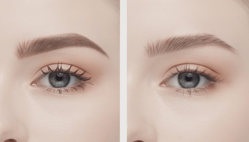 Sobrancelha reta é o novo truque de beleza coreana que faz um efeito lifting facial instantâneo(sem agulhas nem filtro)