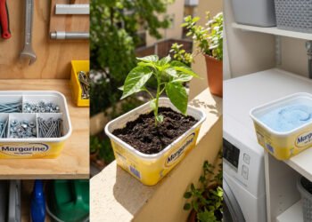Antes de jogar fora potes de margarina velhos, veja como transformá-los em itens úteis para casa e economizar no dia a dia