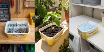 Antes de jogar fora potes de margarina velhos, veja como transformá-los em itens úteis para casa e economizar no dia a dia