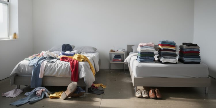 O que significa guardar roupas espalhadas só quando recebe visita em casa, segundo a psicologia