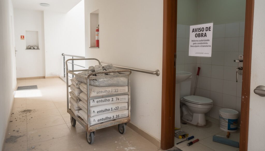 Era para ser uma simples reforma de banheiro. E foi, até que a chegada dos fiscais da obra revelou algo inesperado