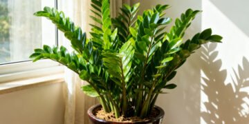 O cuidado que faz sua zamioculca crescer sem apodrecer a raiz em ambientes com pouca luz