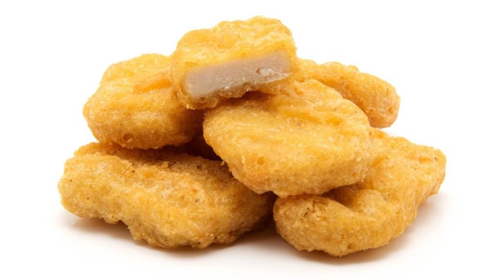 Nugget na air fryer fica mais crocante