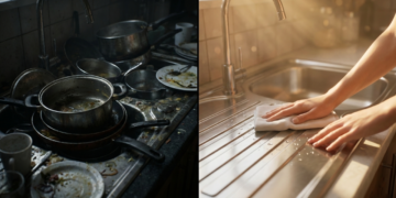 Disciplina começa na pia da cozinha, o gesto diário que separa organização de acomodação