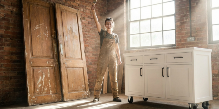Antes de jogar fora o guarda-roupa velho, veja como ele pode virar balcão, sapateira e até roupeiro sob medida!