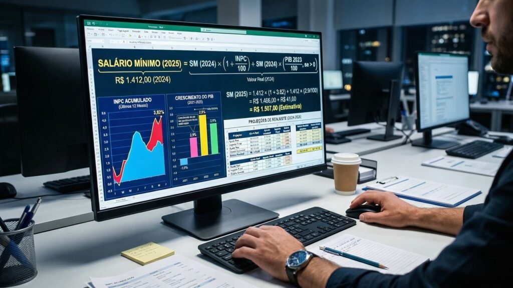 Salário mínimo de 2027 pode ter aumento real acima da inflação: veja o que já se projeta para o novo valor
