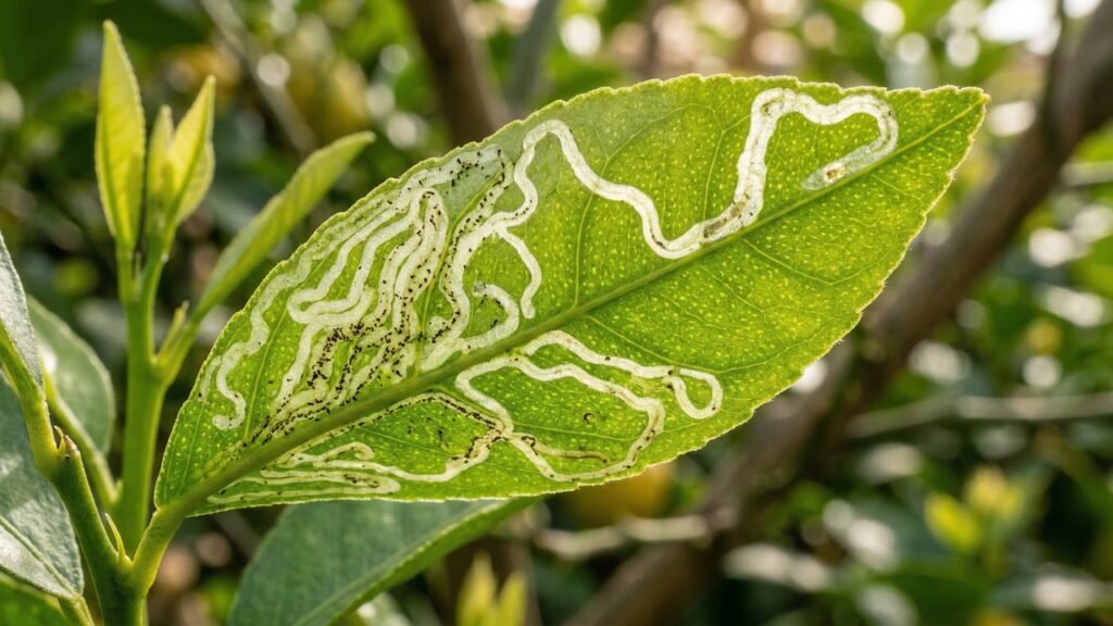 Veja o que fazer quando surgem trilhas nas folhas do limoeiro e evite que a praga derrube a produção