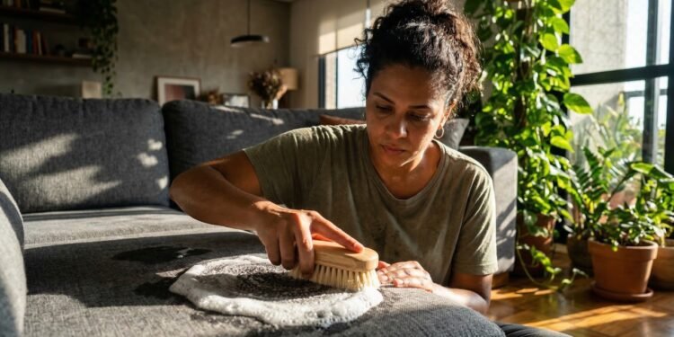 Como remover manchas difíceis do sofá utilizando um ingrediente que todo mundo tem em casa