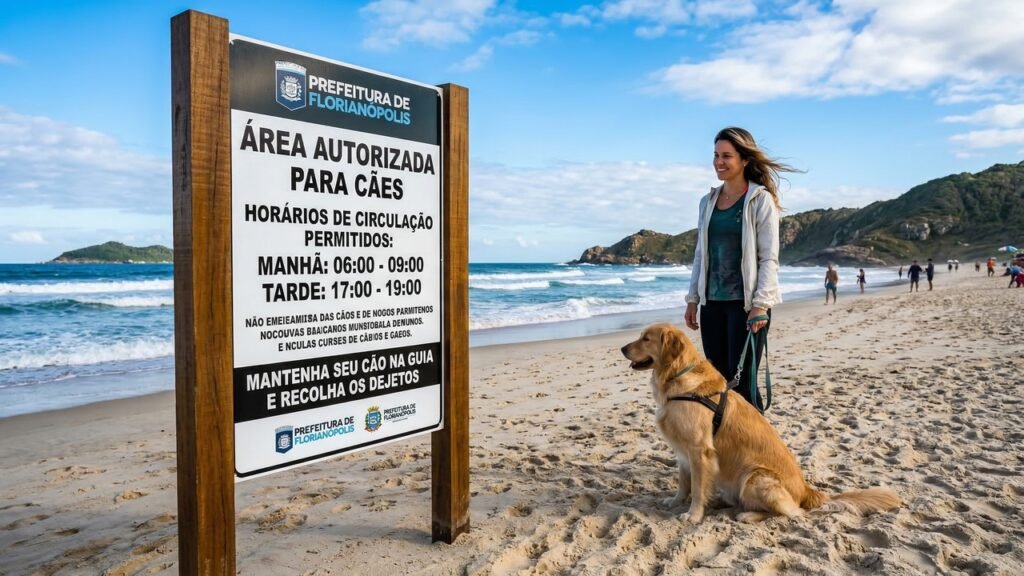 Donos de cachorro recebem alerta sobre nova regra nas praias e podem levar multa se ignorarem