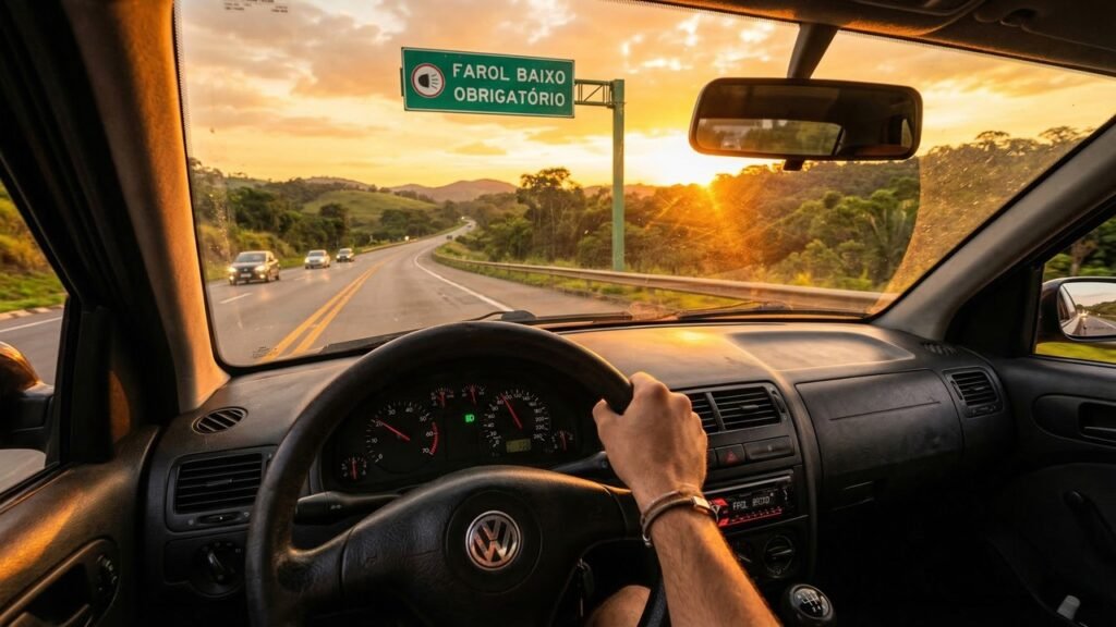 Farol apagado durante o dia gera multa? Entenda quando a lei exige luz acesa e quais erros podem custar pontos na CNH