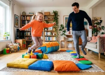 Transforme brincadeiras com as crianças em um momento de exercício físico e aproximação