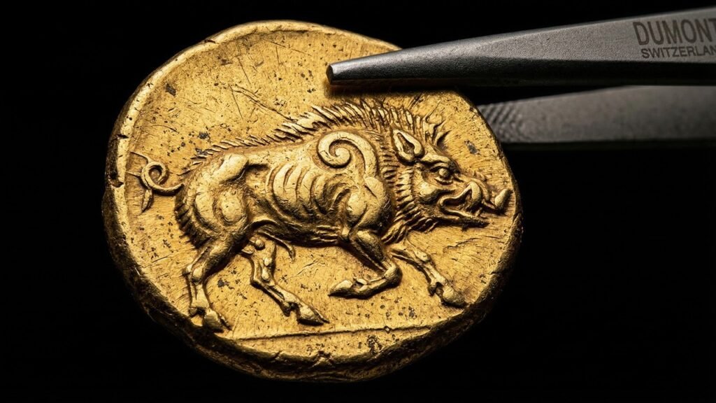 Arqueólogos encontram mais de 500 moedas e lingotes de ouro enterrados há 2 mil anos em campo comum e levantam novas teorias