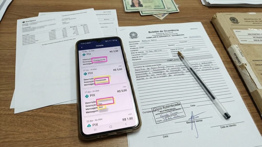 Homem é condenado após usar Pix para enviar xingamentos à ex namorada e Justiça fixa indenização de R$ 6 mil por danos morais