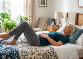 Faça estes exercícios na cama e veja como seu abdômen pode ficar mais firme depois dos 60