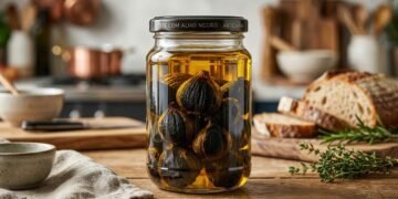 Alho negro em conserva une praticidade e sabor intenso na culinária