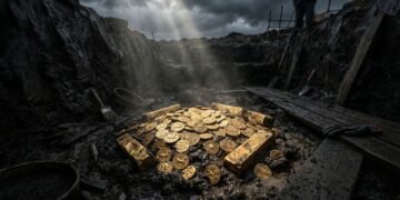 Arqueólogos encontram mais de 500 moedas e lingotes de ouro enterrados há 2 mil anos em campo comum e levantam novas teorias