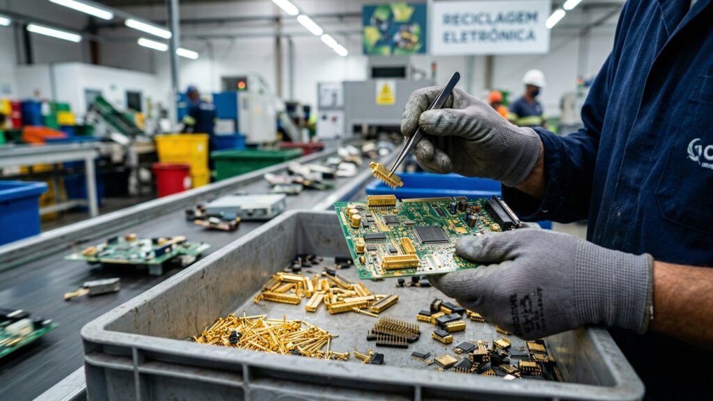 Você pode estar jogando ouro 22 quilates no lixo sem perceber toda vez que descarta um celular ou computador antigo 