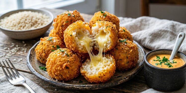 Como fazer bolinho de arroz com queijo crocante por fora e cremoso por dentro usando só sobras