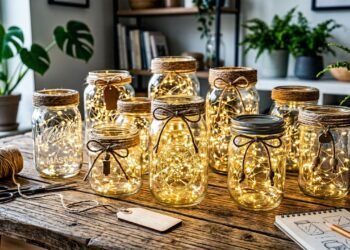 Transforme pote de vidro em luminária de LED e veja como criar uma luz aconchegante gastando quase nada