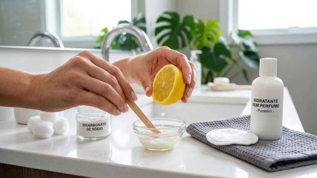 Cuidado com receitas caseiras: axilas escuras podem piorar com um erro comum nas receitas caseiras de clareamento