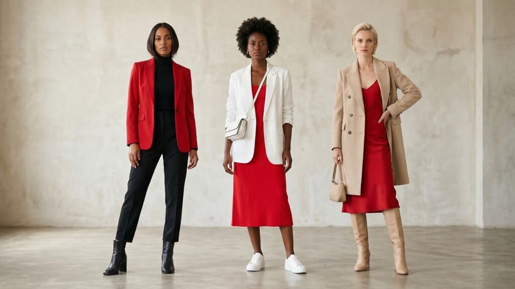 A cor clássica voltou com força e está transformando produções simples em visuais cheios de presença