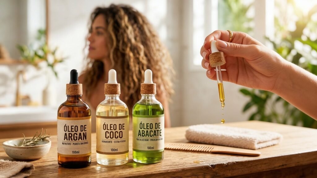 5 óleos vegetais que podem transformar cabelos secos quando usados da forma certa