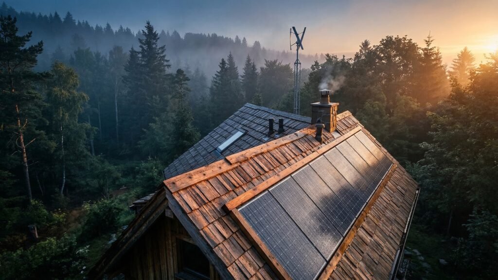Sozinho na floresta, lenhador constrói casa com castanheiro, fardos de palha e reboco de terra e impressiona o Grand Designs