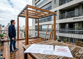 A Lei deixa evidente: a instalação de pérgola no terraço depende de aprovação se houver impacto visual no edifício
