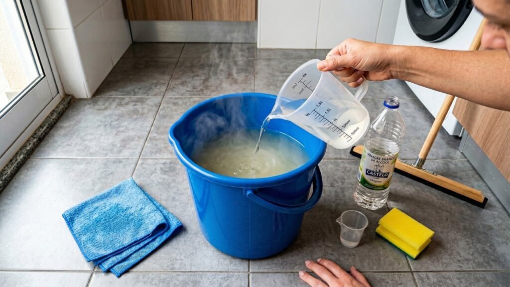 Coloque este ingrediente na água antes limpar o chão e veja o que acontece com a gordura e os odores