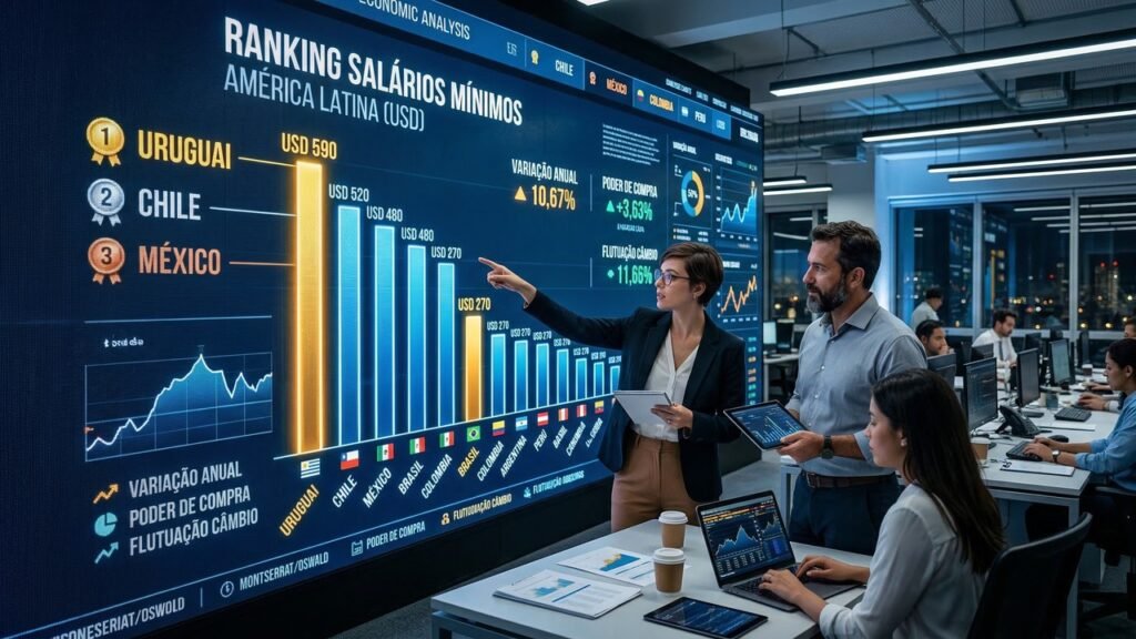 Salário mínimo de R$ 3.241 por mês já é pago em país da América Latina e diferença para o Brasil surpreende trabalhadores