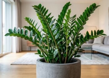 O erro comum ao plantar zamioculca em vaso de concreto que faz a planta ficar meses sem crescer