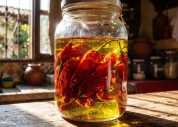Faça essa conserva de pimenta em azeite e tenha um tempero aromático pronto para usar nas receitas mais especiais