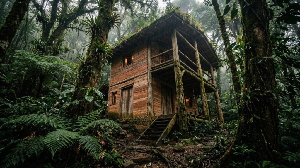 Sozinho na floresta, lenhador constrói casa com castanheiro, fardos de palha e reboco de terra e impressiona o Grand Designs