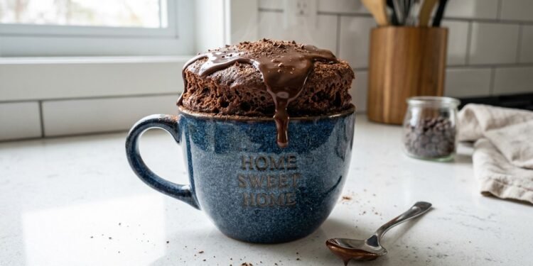 Como fazer bolo de caneca de chocolate sem louça, sem bagunça e pronto em 2 minutos