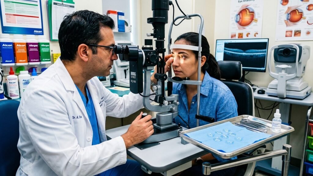 Médicos encontram 27 lentes de contato no olho de paciente durante exame antes de cirurgia